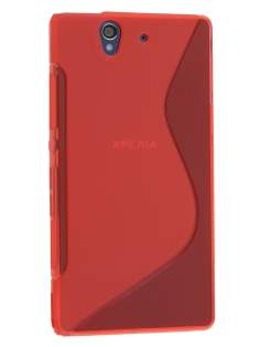 Wave Case for Sony Xperia Z - Frosted Red/Red Soft Cover