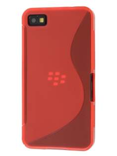 Wave Case for BlackBerry Z10 - Frosted Orange Soft Cover