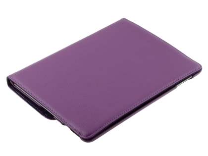 iPad 2/3/4 VELOCITY Synthetic Leather 360° Swivel Flip Case - Purple