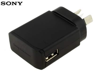 Genuine Sony Wall Power Adapter with USB Port - Classic Black