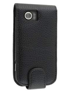 HTC 7 Mozart Synthetic Leather Flip Case - Black