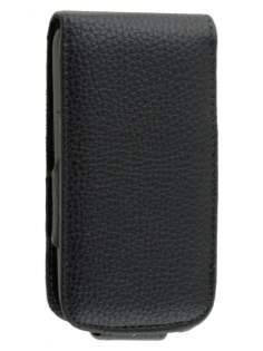 HTC 7 Mozart Synthetic Leather Flip Case - Black