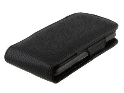 HTC 7 Mozart Synthetic Leather Flip Case - Black
