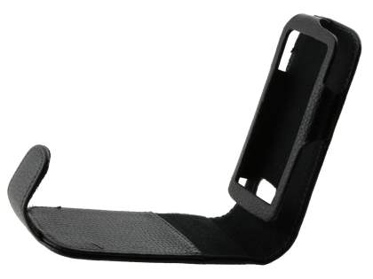 HTC 7 Mozart Synthetic Leather Flip Case - Black