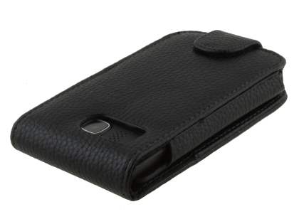 HTC Touch HD2 Synthetic Leather Flip Case - Black