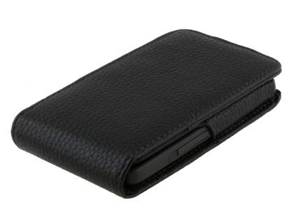 HTC Touch HD2 Synthetic Leather Flip Case - Black
