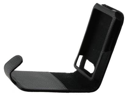 HTC Touch HD2 Synthetic Leather Flip Case - Black