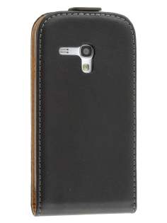 Samsung I8190 Galaxy S3 mini Slim Synthetic Leather Flip Case - Classic Black Samsung I8190 Galaxy S3 mini Slim Synthetic Leather Flip Case - Classic Black