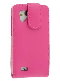 HTC Desire VC Genuine Leather Flip Case - Pink HTC Desire VC Genuine Leather Flip Case - Pink