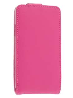 HTC Desire VC Genuine Leather Flip Case - Pink
