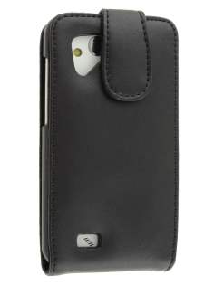 HTC Desire VC Genuine Leather Flip Case - Classic Black HTC Desire VC Genuine Leather Flip Case - Classic Black