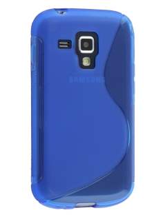 Wave Case for Samsung Galaxy Trend Plus S7583T/S Duos S7562 - Frosted Blue/Blue Soft Cover