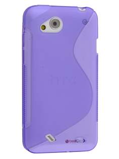 HTC Desire VC T328d Wave Case - Frosted Purple/Purple HTC Desire VC T328d Wave Case - Frosted Purple/Purple