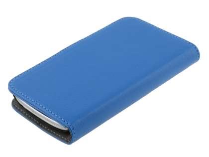 Synthetic Leather Wallet Case with Stand for Samsung I8190 Galaxy S3 mini - Blue