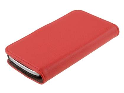 Synthetic Leather Wallet Case with Stand for Samsung I8190 Galaxy S3 mini - Red