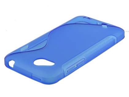 HTC Desire VC T328d Wave Case - Frosted Blue/Blue