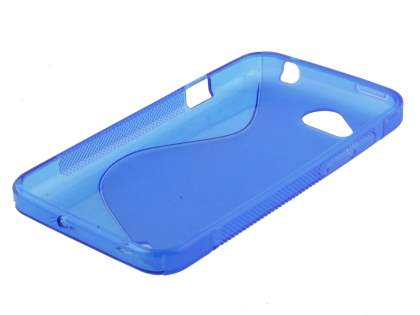 HTC Desire VC T328d Wave Case - Frosted Blue/Blue