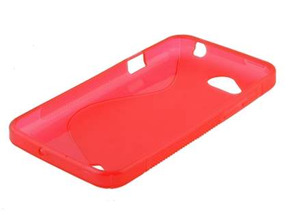 HTC Desire VC T328d Wave Case - Frosted Red/Red