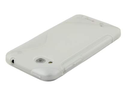 HTC Desire VC T328d Wave Case - Frosted Clear/Clear