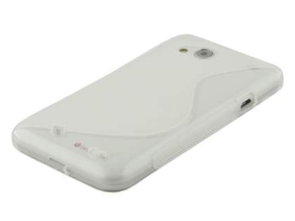 HTC Desire VC T328d Wave Case - Frosted Clear/Clear