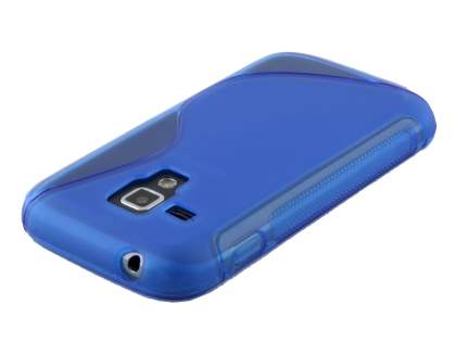Wave Case for Samsung Galaxy Trend Plus S7583T/S Duos S7562 - Frosted Blue/Blue
