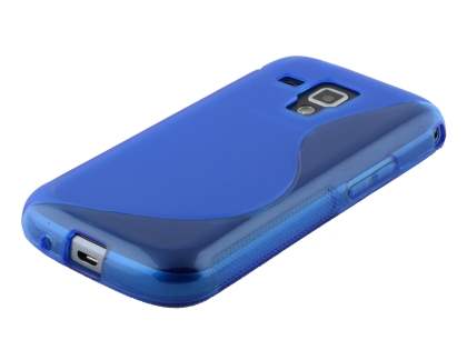 Wave Case for Samsung Galaxy Trend Plus S7583T/S Duos S7562 - Frosted Blue/Blue