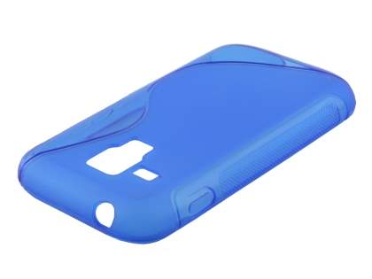 Wave Case for Samsung Galaxy Trend Plus S7583T/S Duos S7562 - Frosted Blue/Blue