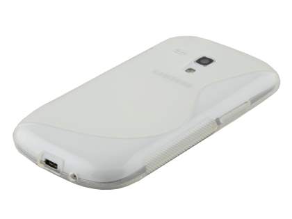 Wave Case for Samsung I8190 Galaxy S3 mini - Frosted Clear/Clear
