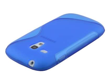 Wave Case for Samsung I8190 Galaxy S3 mini - Frosted Blue/Blue