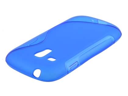 Wave Case for Samsung I8190 Galaxy S3 mini - Frosted Blue/Blue