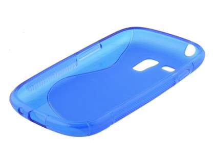 Wave Case for Samsung I8190 Galaxy S3 mini - Frosted Blue/Blue