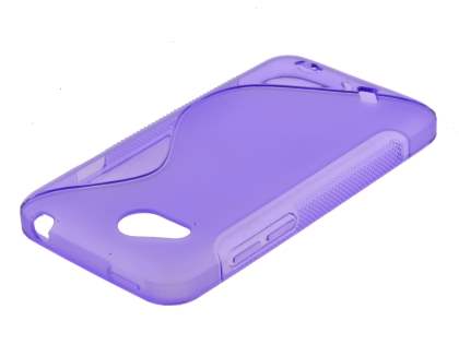 HTC Desire VC T328d Wave Case - Frosted Purple/Purple