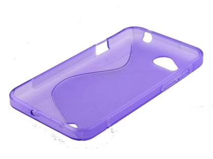 HTC Desire VC T328d Wave Case - Frosted Purple/Purple