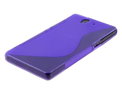 Wave Case for Sony Xperia Z - Frosted Purple/Purple
