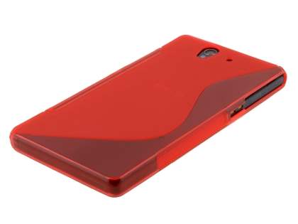 Wave Case for Sony Xperia Z - Frosted Red/Red