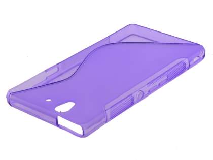 Wave Case for Sony Xperia Z - Frosted Purple/Purple