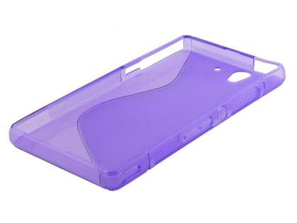 Wave Case for Sony Xperia Z - Frosted Purple/Purple
