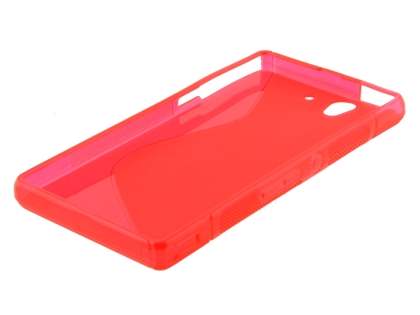 Wave Case for Sony Xperia Z - Frosted Red/Red