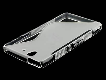 Wave Case for Sony Xperia Z - Frosted Clear/Clear