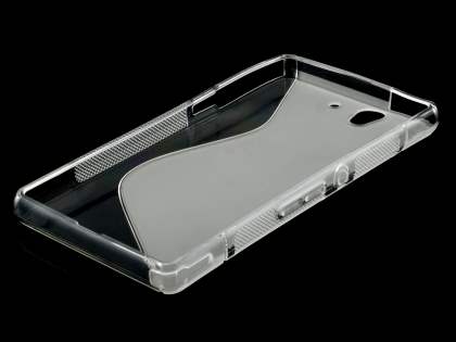 Wave Case for Sony Xperia Z - Frosted Clear/Clear