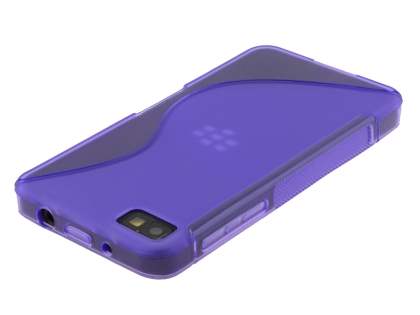 Wave Case for BlackBerry Z10 - Frosted Purple/Purple