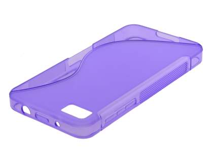 Wave Case for BlackBerry Z10 - Frosted Purple/Purple