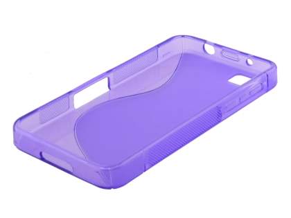 Wave Case for BlackBerry Z10 - Frosted Purple/Purple