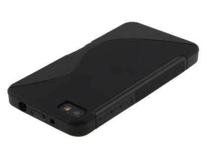 Wave Case for BlackBerry Z10 - Frosted Black/Black