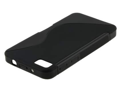 Wave Case for BlackBerry Z10 - Frosted Black/Black