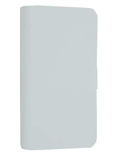 Slim Genuine Leather Portfolio Case for Samsung Ativ S I8750 - Pearl White
