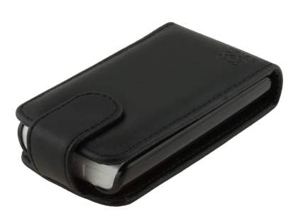 Synthetic Leather Flip Case for Sony Ericsson XPERIA X8 - Classic Black
