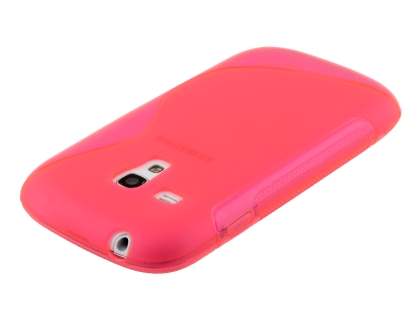 Wave Case for Samsung I8190 Galaxy S3 mini - Frosted Pink/Pink