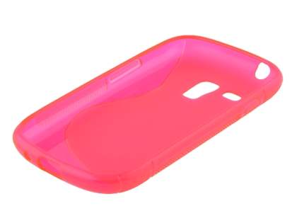 Wave Case for Samsung I8190 Galaxy S3 mini - Frosted Pink/Pink