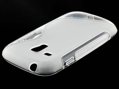Wave Case for Samsung I8190 Galaxy S3 mini - Frosted Clear/Clear